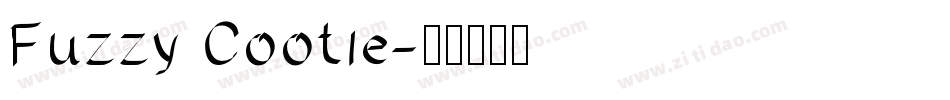 Fuzzy Cootie字体转换